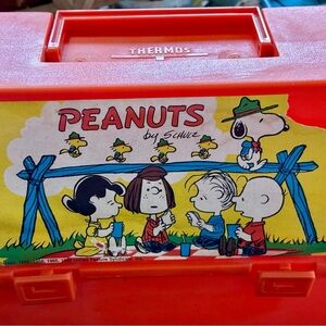 Vintage 1965 Peanuts Lunchbox Thermos​